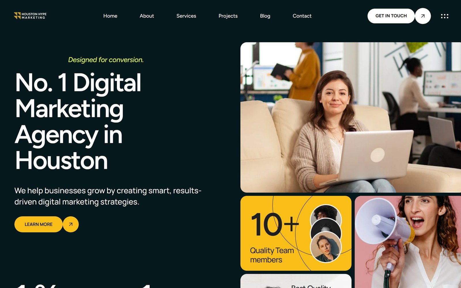 An agency site that has to survive its own audience